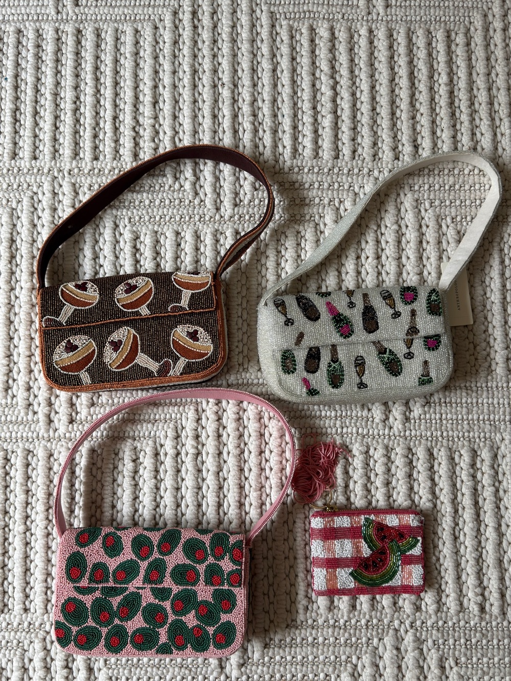 Anthropologie Beaded Bag and Wallet Bundle